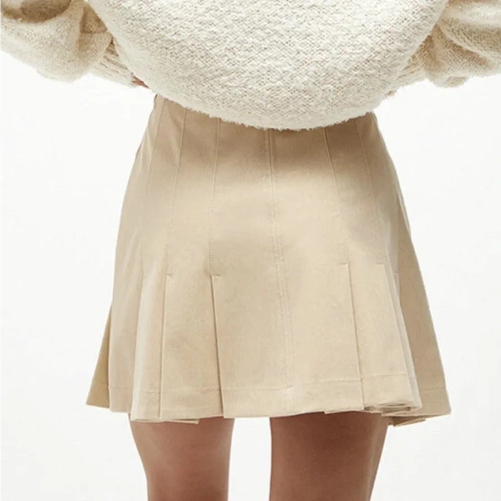 FREE PEOPLE Sugar and Spice Vegan Suede Leather Skirt - Picture 7 of 16